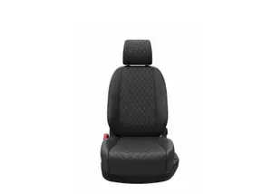 Автомобильные чехлы (Ромб) из экокожи на Chevrolet Aveo (T250)(2006-2012), только на СЕДАН