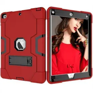 Противоударный, защитный чехол для iPad 9.7 2017/2018, G-Net Survivor Armor Case, красный