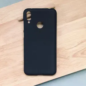 Чехол для Huawei Y7 (2019) (DUB-LX1) / чехол на Хуавей Y7 2019 плотный, матовый, приятный на ощупь, противоударный, черный