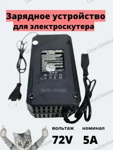Зарядное устройство 72v (20S) 5A для электроскутера/электросамоката, разъем C13