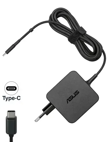 Зарядное устройство для ноутбука Asus, ROG Zephyrus GX701GXR-H6096T, 20V - 3.25A, (Штекер: Type-C) 65 Вт Квадратный