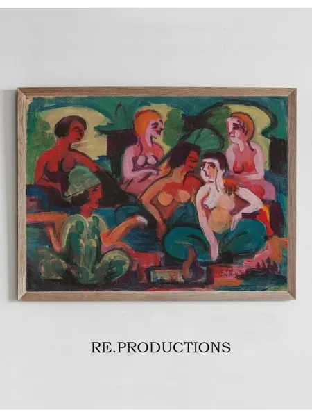 Re.productions Постер Im Palast der Prinzessinnen - Ernst Ludwig Kirchner