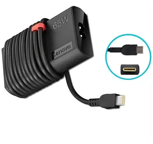 Зарядное устройство для ноутбука Lenovo, ADLX65YSDC2A, 65W - До 3a Max, (Штекер: Type-C) 65 Вт Slim Round