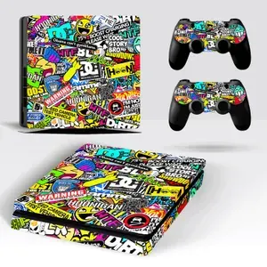 Наклейки Stickerbomb на игровую приставку Sony PlayStation 4 SLIM