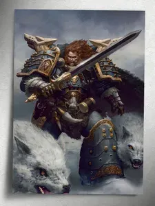 Постер: Леман Русс (Космические Волки, Вархаммер 40000, Warhammer)