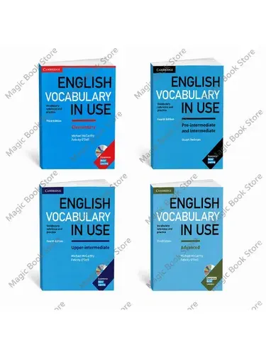 English Vocabulary in Use 4в1 (Учебник + CD/DVD)(elementary, pre-intermediate/intermediate, upper-intermediate, advanced) формат B5 | О'Делл Фелисити
