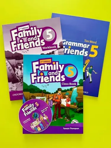 Family and Friends 5 + Grammar Friends 5 Полный комплект учебник+рабочая тетрадь+грамматика+CD/КОД
