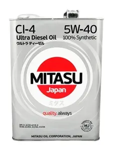 MITASU Ultra Diesel Ci-4 5W-40 Масло моторное, Синтетическое, 4 л