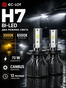 Светодиодные лампы H7 диодные led h7 автомобильная лед лампы H7 70W Ближний свет лампа 2 шт