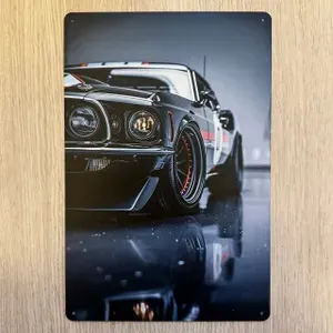 Табличка металлическая интерьерная Арт Форд Мустанг Art Ford Mustang