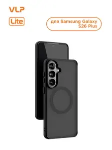 Чехол защитный VLP LITE Bloom Case с MagSafe для Samsung Galaxy S26 Plus, черный