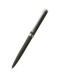 Ручка шариковая CBS DELGADO Metallic Gray Finish, by Senator, антрацит/серебр, синяя