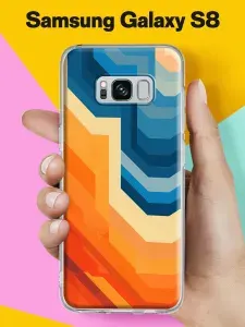 Силиконовый чехол на Samsung S8 G950 Цветная геометрия для Самсунг С8 G950