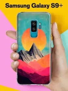 Силиконовый чехол на Samsung S9+ G965 Горное солнце для Самсунг С9+ G965