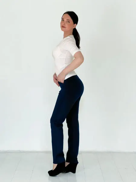 Катя Флёр DESIGN Брюки классические зауженные slim