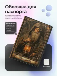 Обложка на паспорт таро the hermit