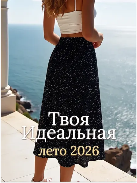 R&R Designs Юбка летняя миди с разрезом