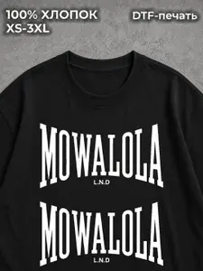 Футболка с принтом y2k Mowalola 1 шт