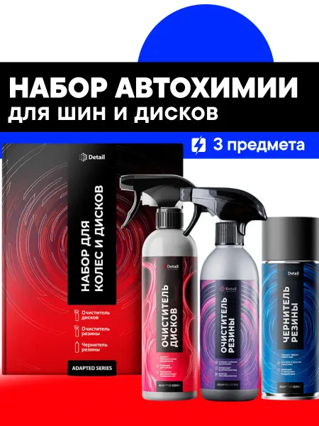 DETAIL Подарочный набор автохимии для колес и дисков