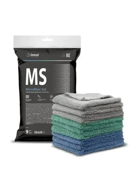 Микрофибра для автомобиля Detail Microfiber Set набор 9 шт DT-0442
