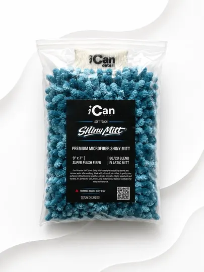 Автомобильная мягкая микрофибровая варежка для мойки от iCan Detail
