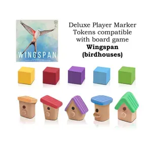 Набор маркеров игрока (скворечники) совместимый с Wingspan (Крылья)