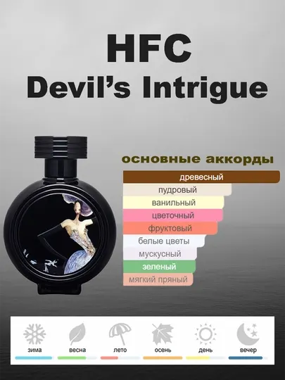 Духи HFC Devils Intrigue для женщин, Франция