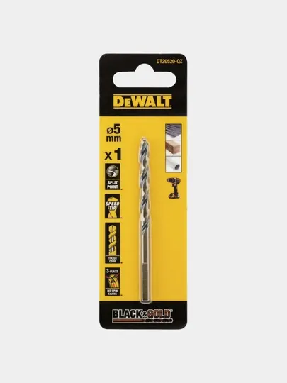 Сверло по металлу DeWALT EXTREME Black & Gold, DT20520-QZ