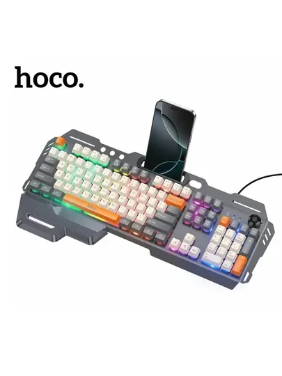 Проводная игровая клавиатура HOCO DI98 Luminous Keyboard, металлический верхний корпус