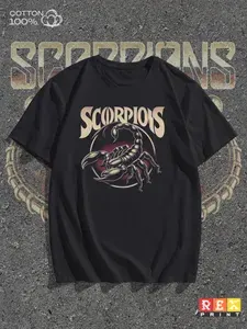 Футболка с принтом Scorpions 1 шт