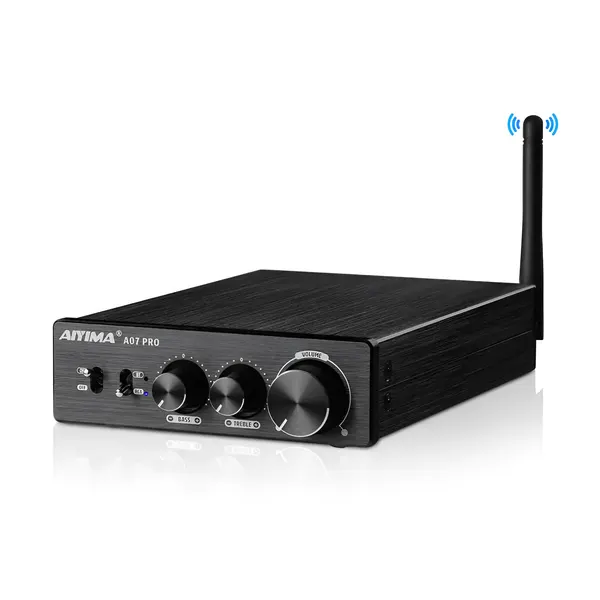 Усилитель мощности AIYIMA A07 PRO, 300 Вт, Bluetooth, управление со смартфона, черный