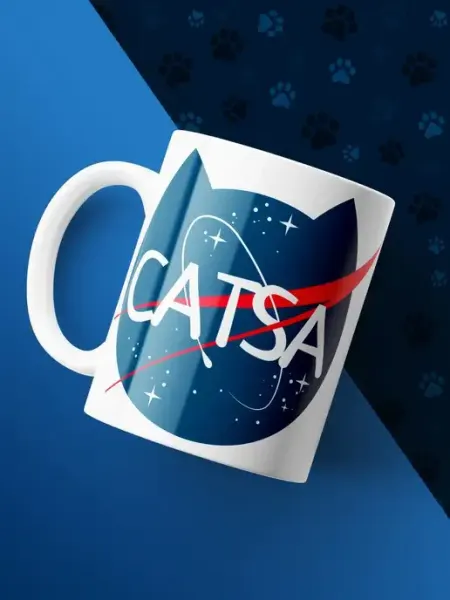 Кружка Котса Космос Звезды Пародия NASA Минимализм Каждому Своё Animals