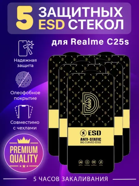 Защитное стекло на Realme C25s Ru Store