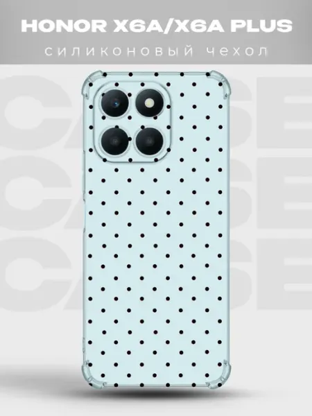 Чехол на Honor X6A в горошек Polka Dot PRINTberries