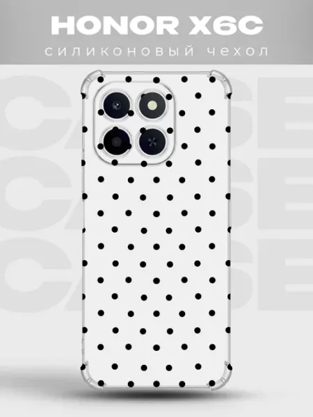 Чехол на Honor X6C в горошек Polka Dot PRINTberries