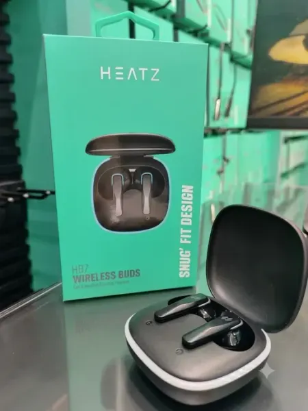 Беспроводные наушники Heatz HB7 (TWS) с микрофоном, черные Нет бренда