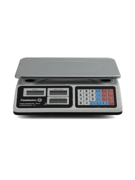 Торговые весы ВТ-40, до 40кг, точность 2гр Foodatlas