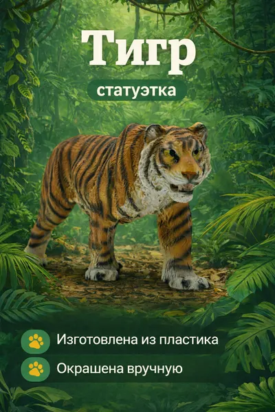Тигр статуэтка из полистоуна. Идеальный подарок - сувенир для всех