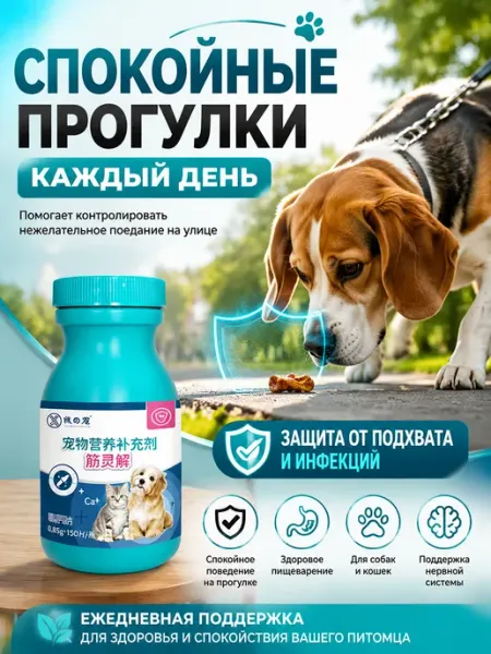 Защита от подбирания еды для собак