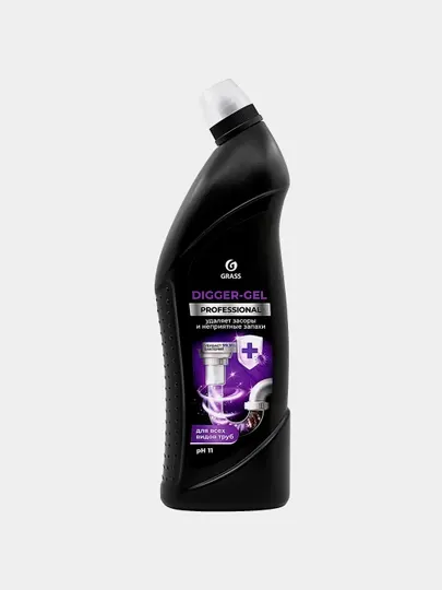 Средство щёлочное для прочистки труб Digger-gel Professional 1000 мл