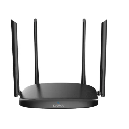 Роутер Digma Wi-Fi беспроводной черный (DWR-AC1202)