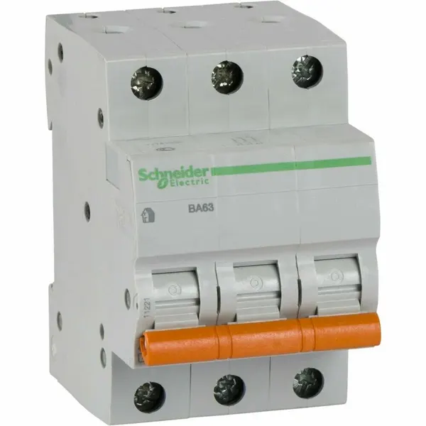 Автоматический выключатель ВА63 3P 20A (C) 4.5kA, 11224 Schneider Electric