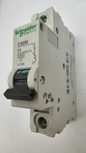 Автоматический выключатель C60N 1P 4A Schneider electric Acti9 24398