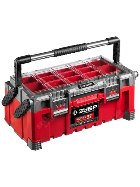 Ящик (кейс) для хранения инструментов пластиковый усиленный ЗУБР