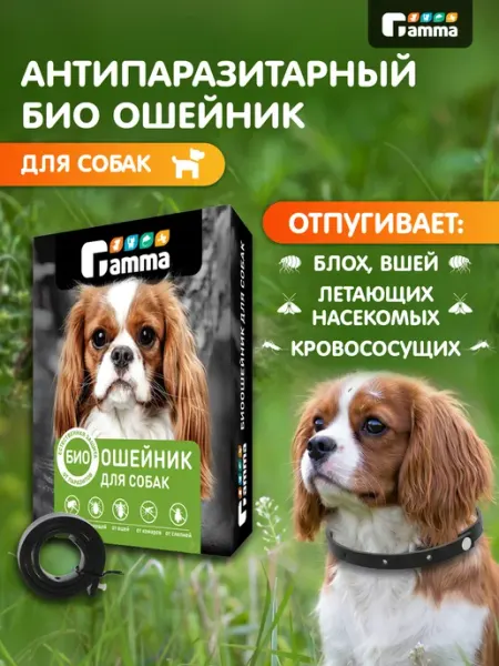Биоошейник для собак от внешних паразитов, 65 см GAMMA