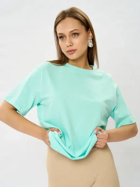 DINAR TEXTILE Футболка базовая однотонная хлопок