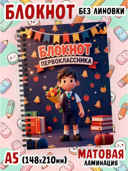 Блокнот первоклассника без линовки Блокнот из сказки