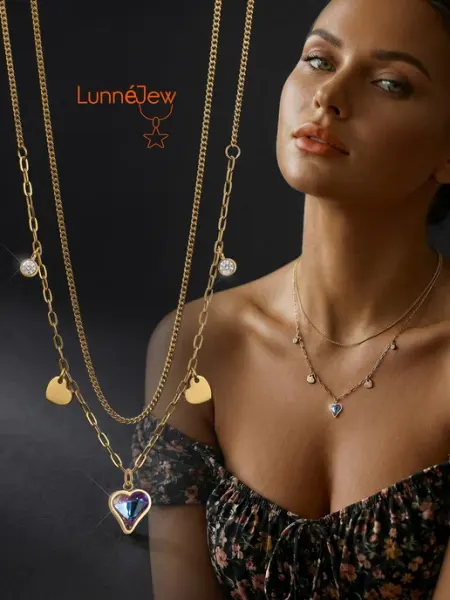 Колье бижутерия с сердечком LunneJew