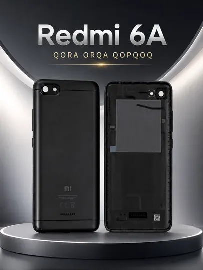 Redmi 6A Чёрная задняя крышка, прочный защитный чехол, качественный аксессуар для телефона