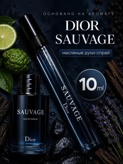 Парфюмерная вода Sauvage - духи-спрей для мужчин Dior